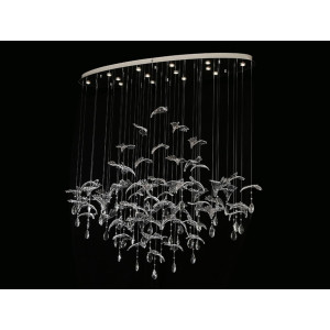 Потолочная люстра 8200 8220/140 С oval chrome