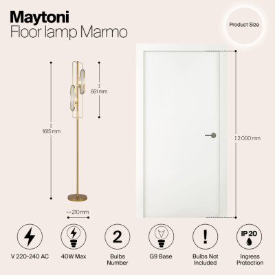 Торшер Marmo MOD099FL-02G